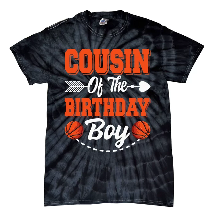 Cousin Of The Birthday Basketball Matching Family Party Tie-Dye T-Shirt