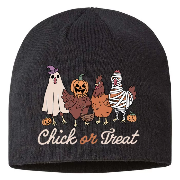 Chick Or Treat Halloween Witch Spooky Chicken 8 1/2in Sustainable Knit Beanie