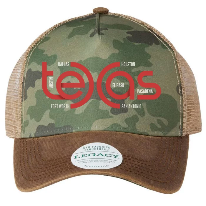 Cities Of Texas Logo Legacy Tie Dye Trucker Hat