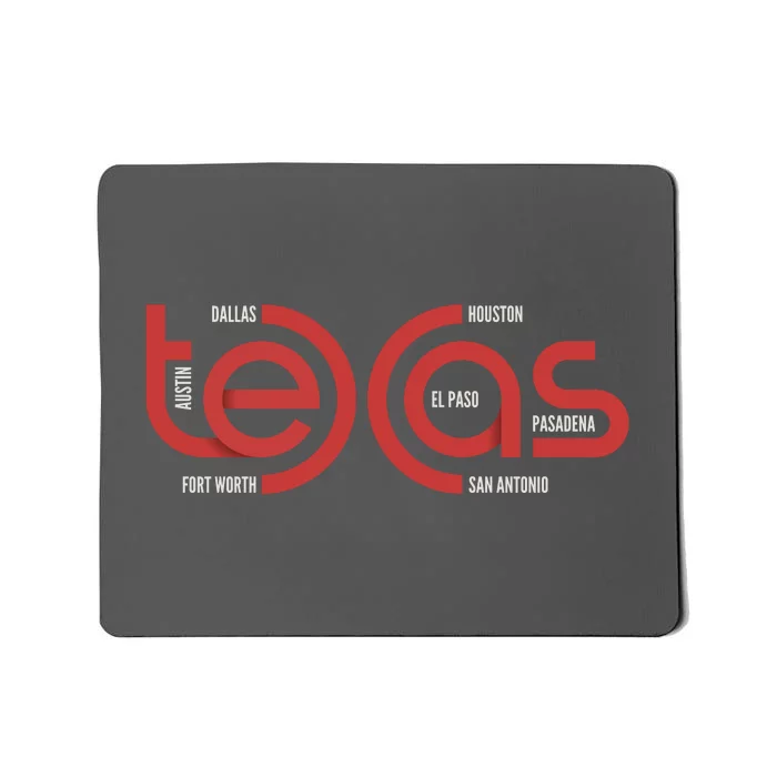 Cities Of Texas Logo Mousepad