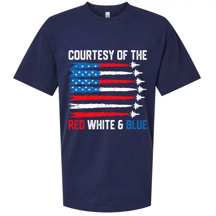 Courtesy Of The Red White And Blue 4th Of July Sueded Cloud Jersey T-Shirt