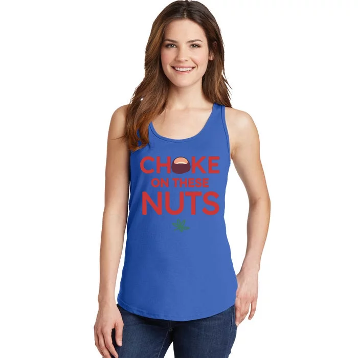 Choke On These Nuts Ladies Essential Tank