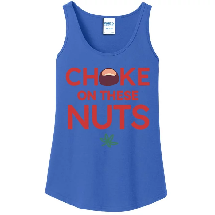 Choke On These Nuts Ladies Essential Tank