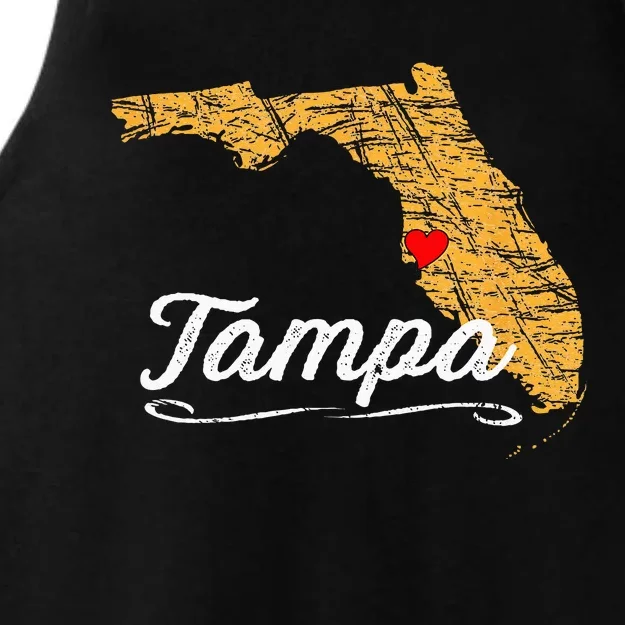 City Of TAMPA BAY FLORIDA Vacation Souvenir Ladies Tri-Blend Wicking Tank