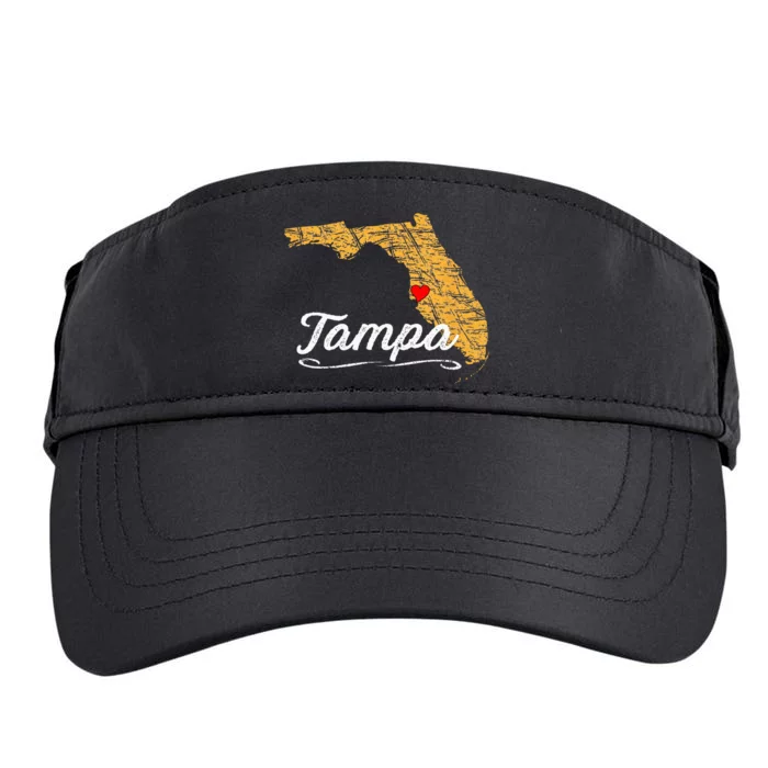 City Of TAMPA BAY FLORIDA Vacation Souvenir Adult Drive Performance Visor