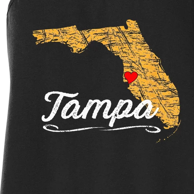 City Of TAMPA BAY FLORIDA Vacation Souvenir Women's Racerback Tank