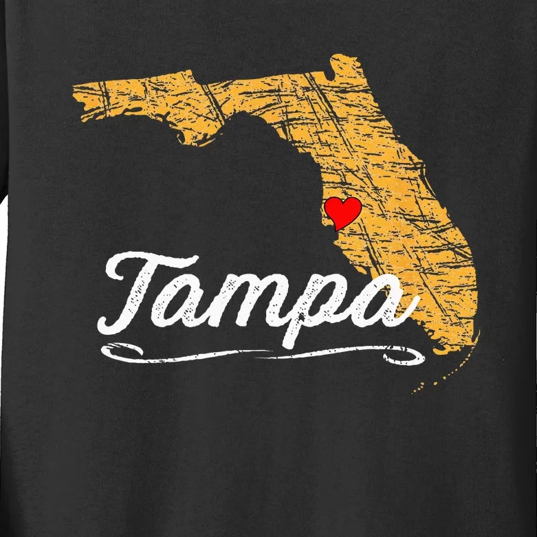 City Of TAMPA BAY FLORIDA Vacation Souvenir Kids Long Sleeve Shirt