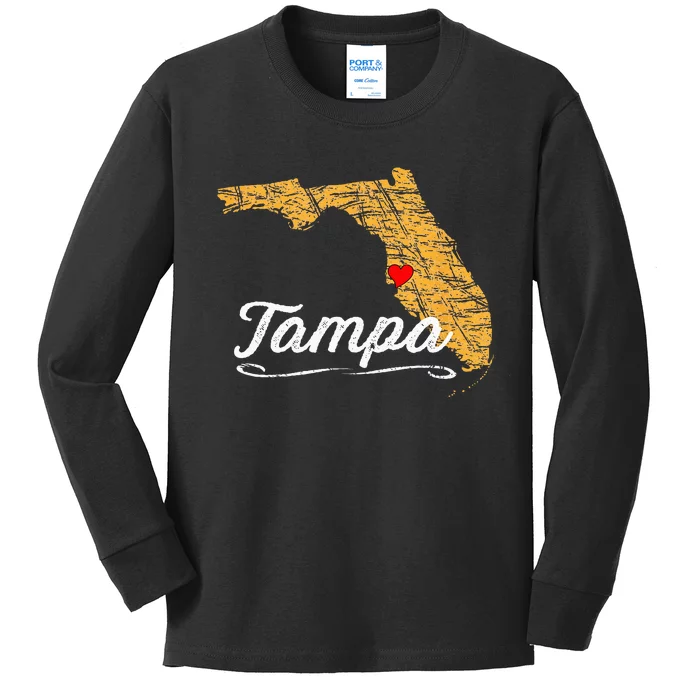 City Of TAMPA BAY FLORIDA Vacation Souvenir Kids Long Sleeve Shirt