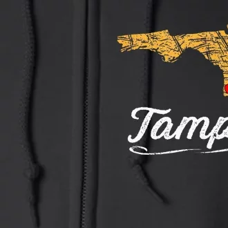 City Of TAMPA BAY FLORIDA Vacation Souvenir Full Zip Hoodie