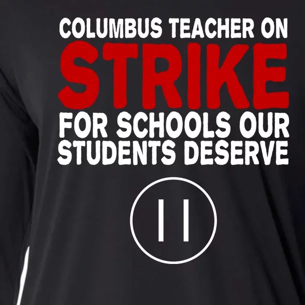 Columbus Ohio Teacher, School Teachers Strike Cooling Performance Long Sleeve Crew