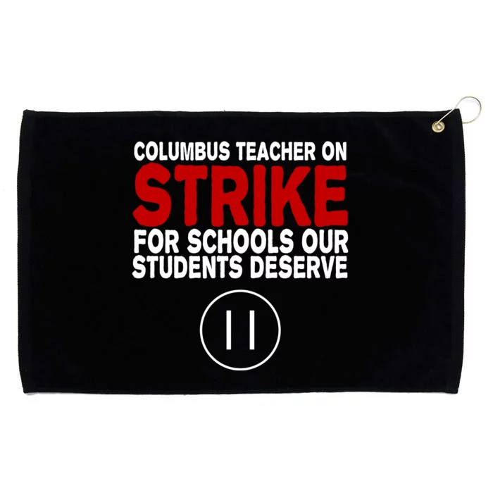 Columbus Ohio Teacher, School Teachers Strike Grommeted Golf Towel