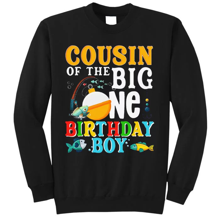 Cousin Of The Birthday O Fish Ally One Birthday Family Tall Sweatshirt