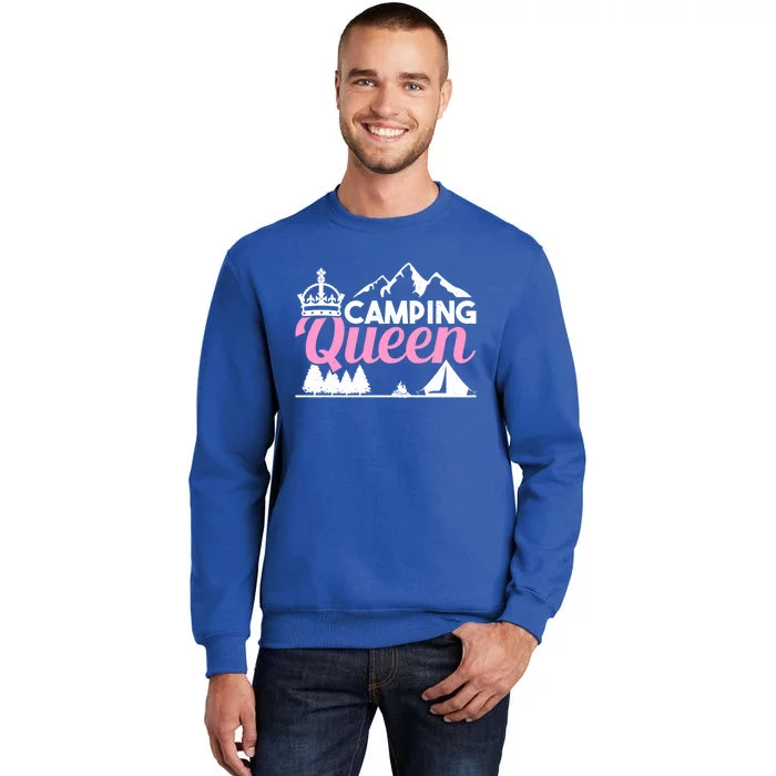 Camper Outdoor Tent Camping Queen Cute Gift Sweatshirt