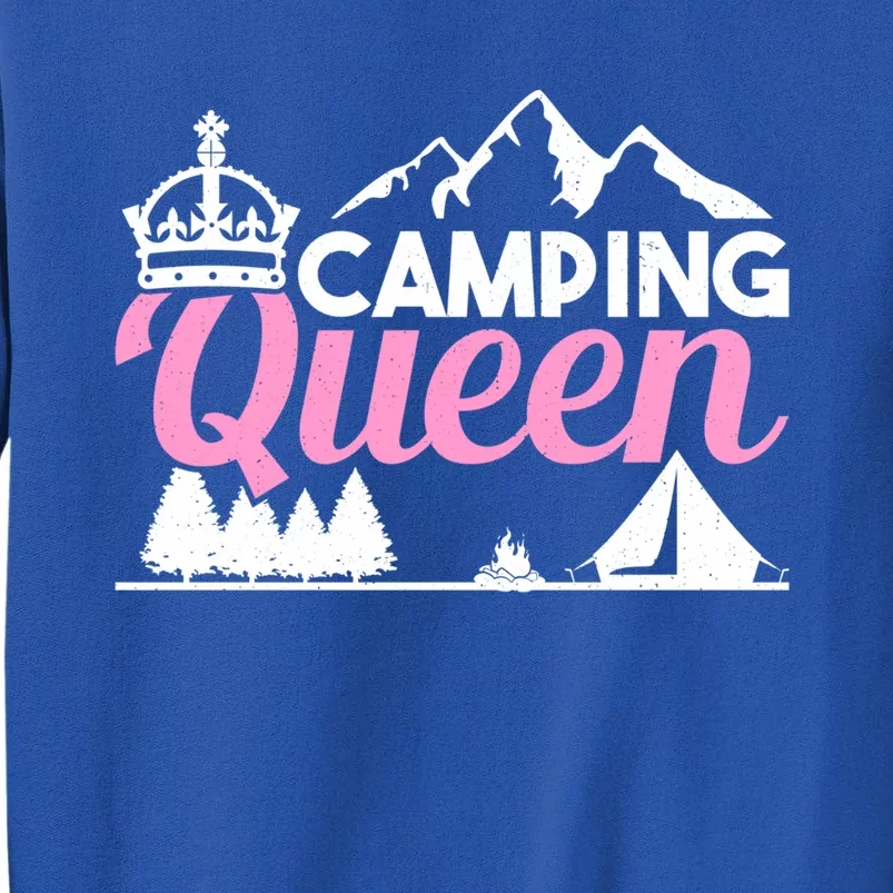 Camper Outdoor Tent Camping Queen Cute Gift Sweatshirt