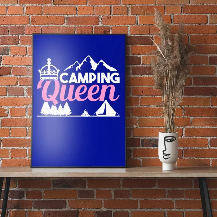 Camper Outdoor Tent Camping Queen Cute Gift Poster