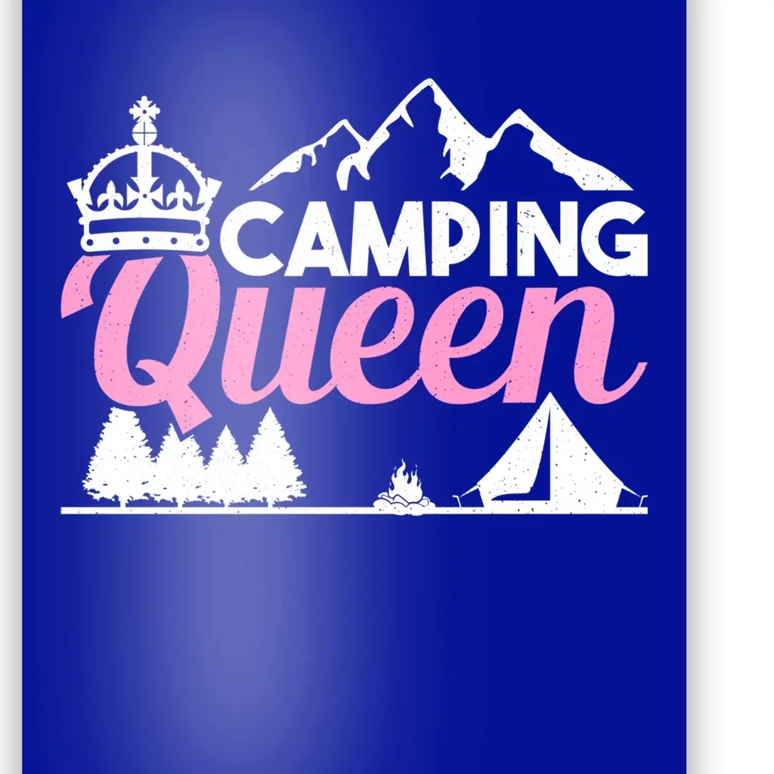 Camper Outdoor Tent Camping Queen Cute Gift Poster