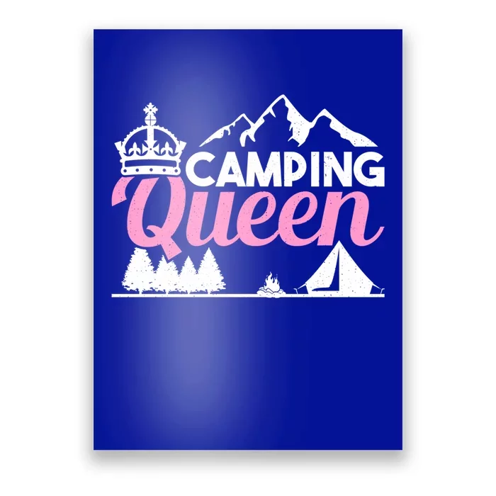 Camper Outdoor Tent Camping Queen Cute Gift Poster