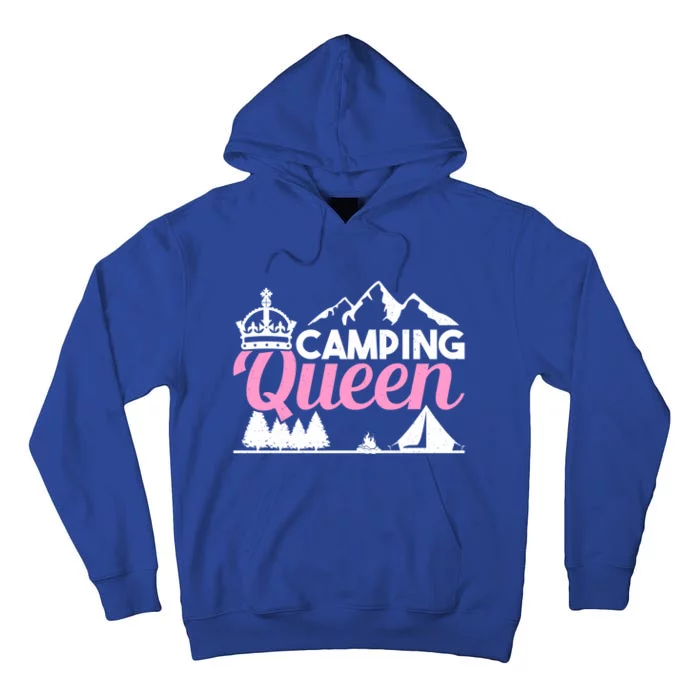 Camper Outdoor Tent Camping Queen Cute Gift Tall Hoodie