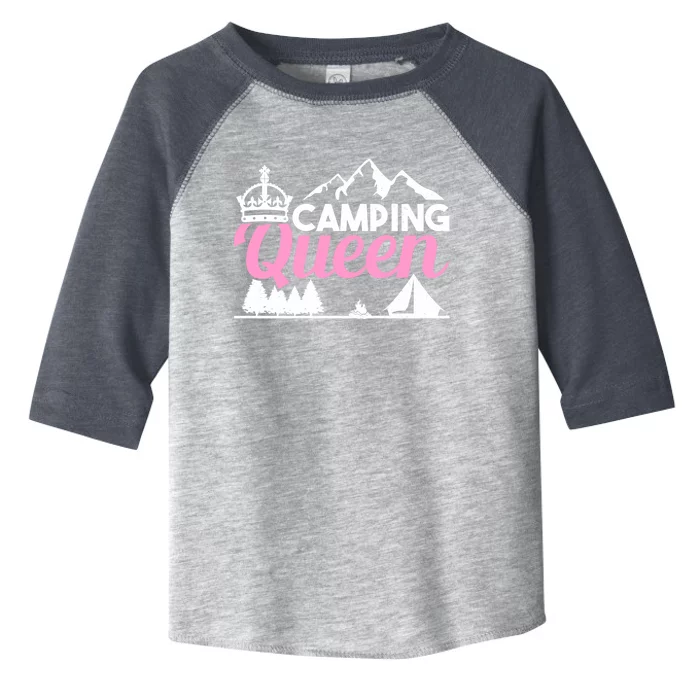 Camper Outdoor Tent Camping Queen Cute Gift Toddler Fine Jersey T-Shirt