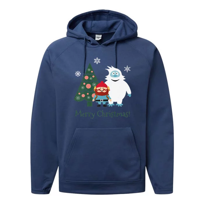 Cornelius Of The Yukon Abominable Snowman Christmas Performance Fleece Hoodie