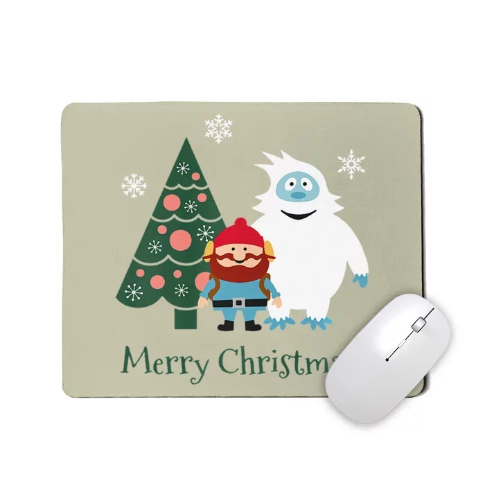 Cornelius Of The Yukon Abominable Snowman Christmas Mousepad