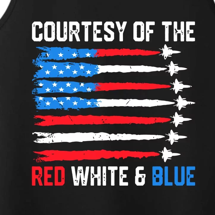 Courtesy Of The Red White Blue Performance Tank