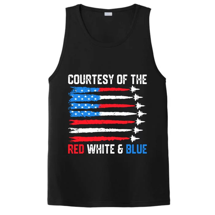 Courtesy Of The Red White Blue Performance Tank