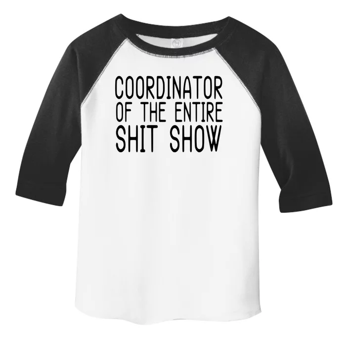 Coordinator Of The Entire Shit Show Toddler Fine Jersey T-Shirt