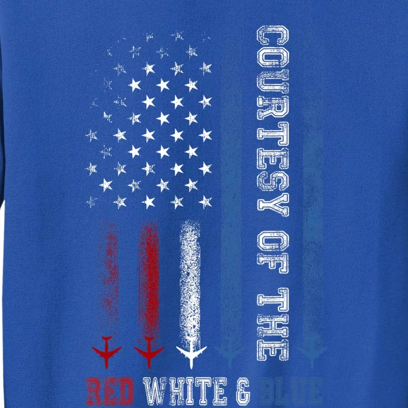 Courtesy Of The Red White And Blue Us Flag Sweatshirt