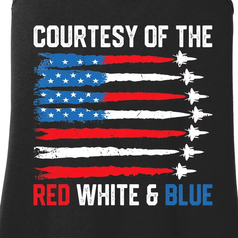 Courtesy Of The Red White And Blue 4th Of July Ladies Essential Tank