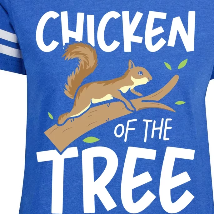 Chicken Of The Tree Squirrel Fun Great Gift Enza Ladies Jersey Football T-Shirt