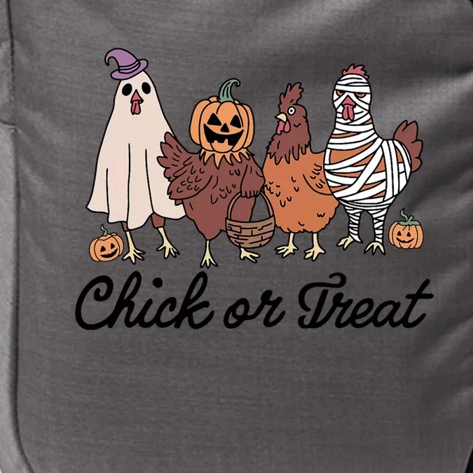 Chick Or Treat Halloween Witch Spooky Chicken Impact Tech Backpack