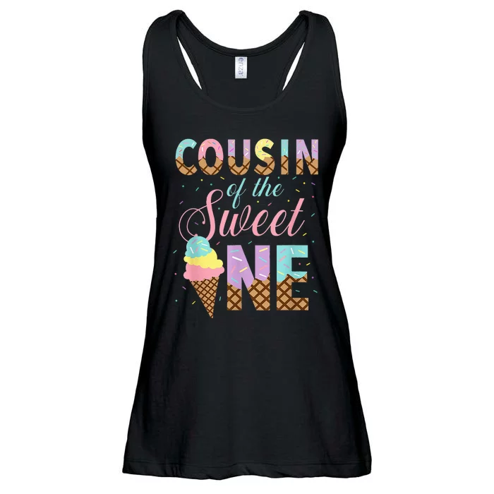 Cousin Of The Sweet One Ice Cream 1st First Birthday Family Ladies Essential Flowy Tank