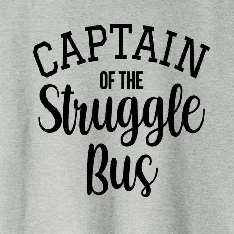 Captain Of The Struggle Bus Cute Funny Sarcastic Mom Gift Women's Crop Top Tee