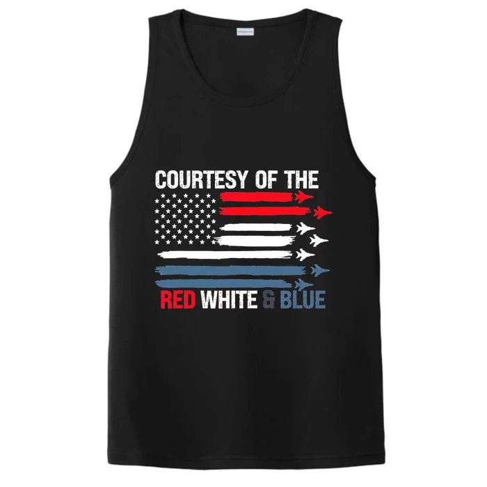 Courtesy Of The Red White And Blue Performance Tank