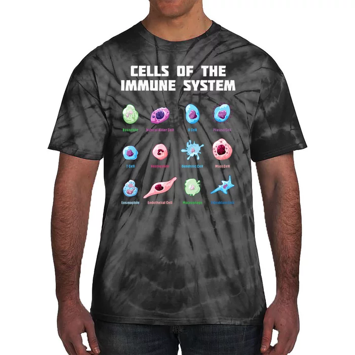 Cells Of The Immune System Biology Molecular Biology Tie-Dye T-Shirt