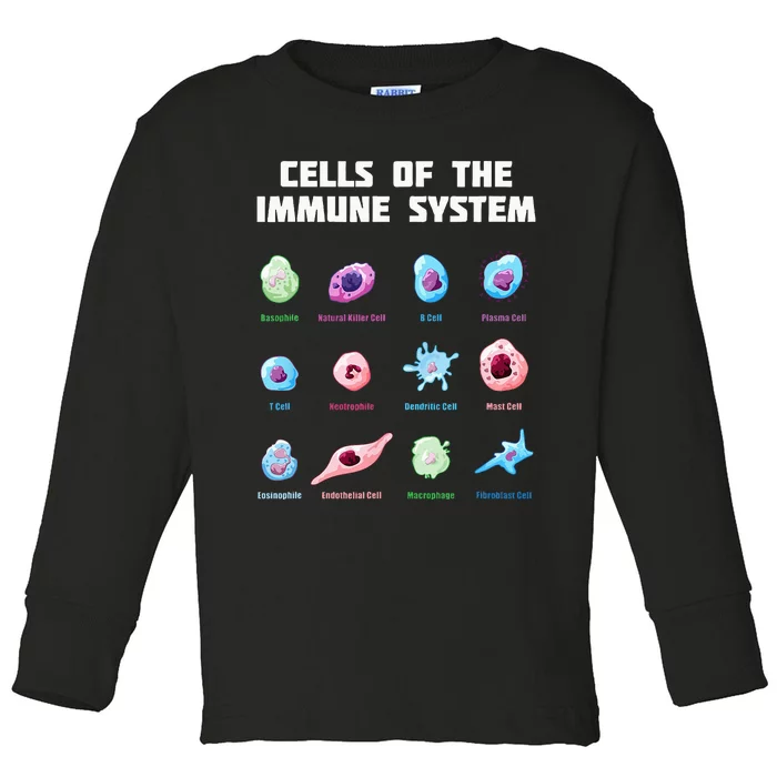 Cells Of The Immune System Biology Molecular Biology Toddler Long Sleeve Shirt