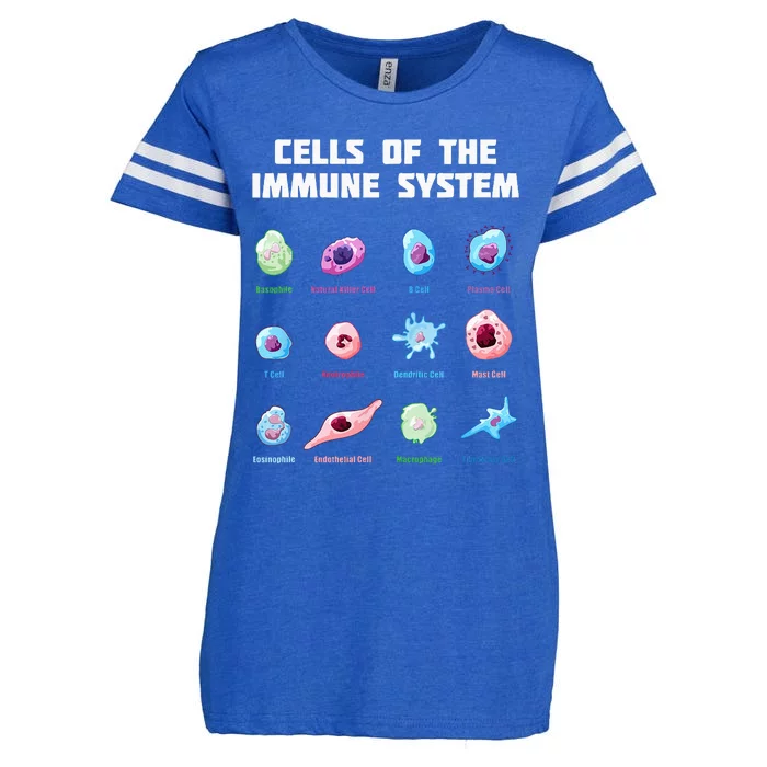 Cells Of The Immune System Biology Molecular Biology Enza Ladies Jersey Football T-Shirt