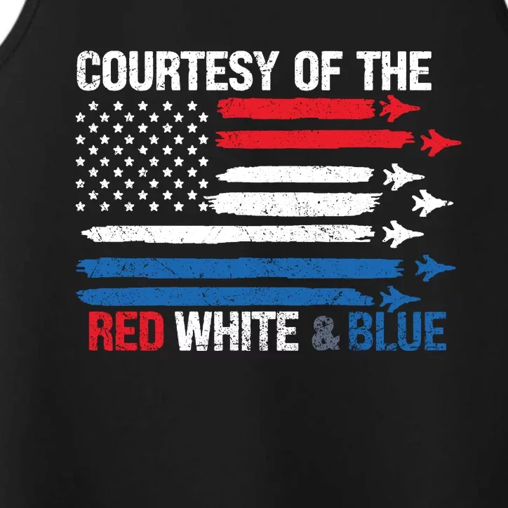 Courtesy Of The Red White And Blue Performance Tank