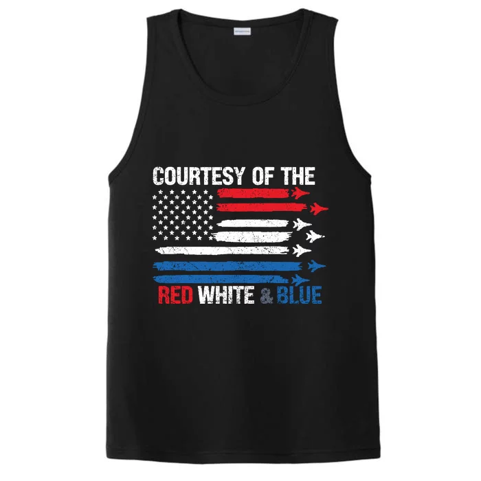 Courtesy Of The Red White And Blue Performance Tank