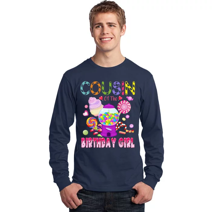 Cousin Of The Birthday Gifts Candyland Candy Birthday Tall Long Sleeve T-Shirt