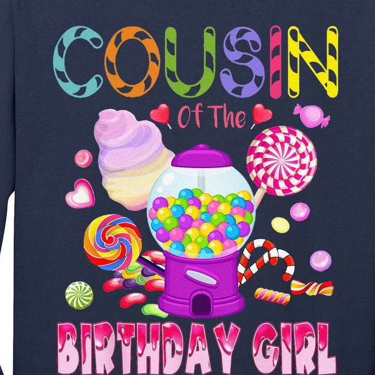 Cousin Of The Birthday Gifts Candyland Candy Birthday Tall Long Sleeve T-Shirt