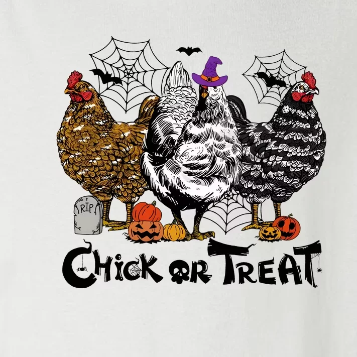 Chick Or Treat Halloween Spooky Chicken Toddler Long Sleeve Shirt