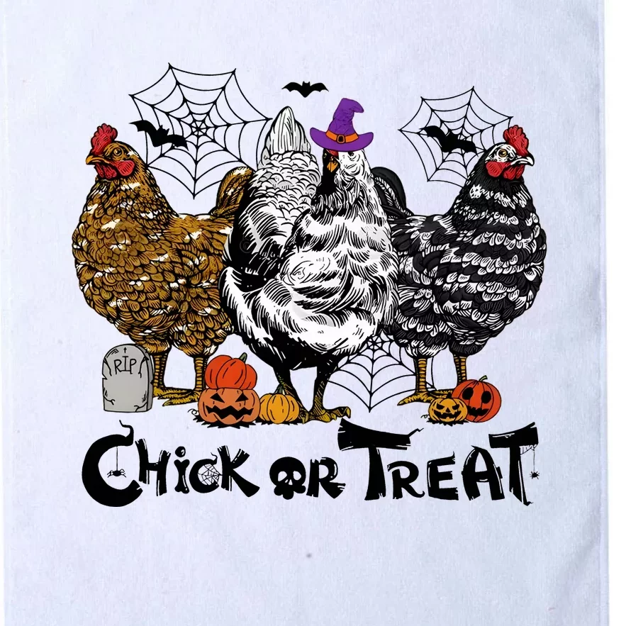 Chick Or Treat Halloween Spooky Chicken Platinum Collection Golf Towel