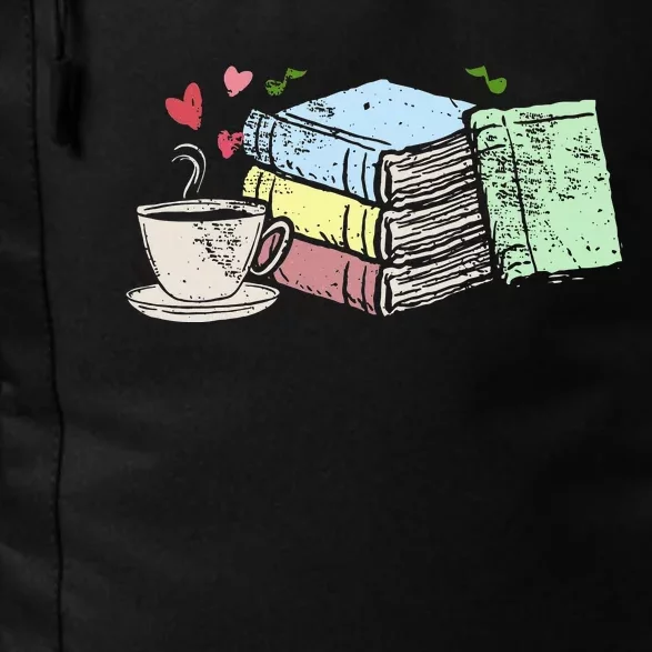 Cup Of Tea Coffee And Book Lover Daily Commute Backpack