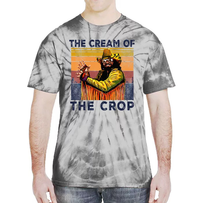 Cream Of The Crop Wrestling Retro Funny Tie-Dye T-Shirt