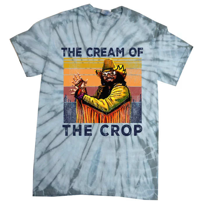 Cream Of The Crop Wrestling Retro Funny Tie-Dye T-Shirt