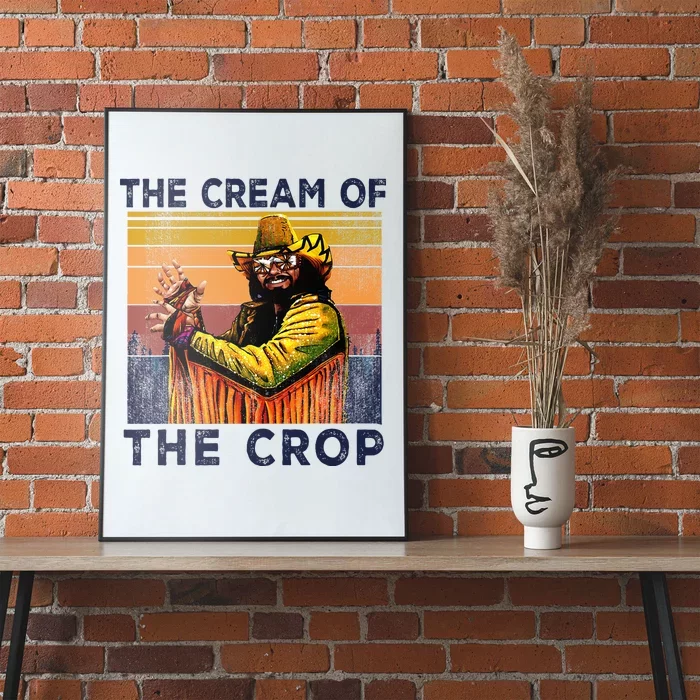 Cream Of The Crop Wrestling Retro Funny Poster