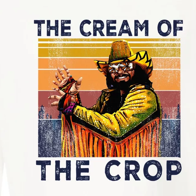 Cream Of The Crop Wrestling Retro Funny Cropped Pullover Crew