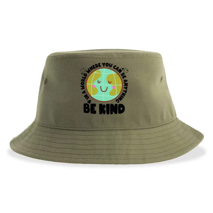 Cute Orange Unity Day Antibullying Awareness Be Kind Sustainable Bucket Hat